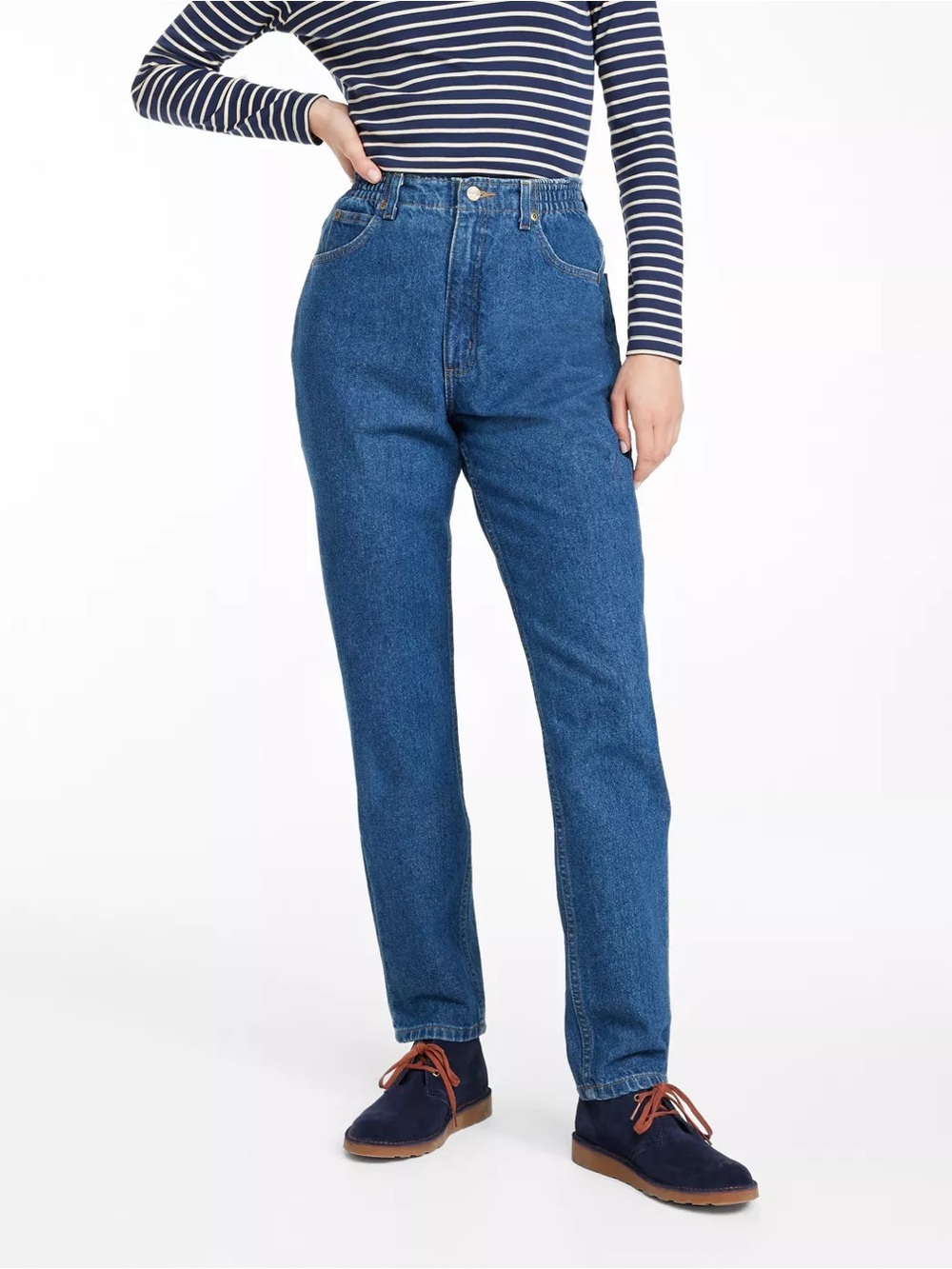 L.L. Bean Women's Original Fit/Relaxed High-Rise Comfort Waist Tapered Leg